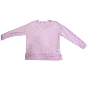 Retrelogy Women’s Purple Lilac Waffle Knit Sweater XL
